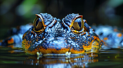 wildlife photography, authentic photo of a crocodile in natural habitat, taken with telephoto lenses, for relaxing animal wallpaper and more
