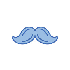 Moustache icon vector stock illustration