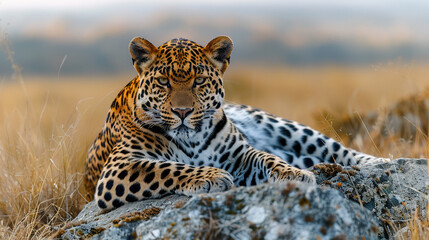 wildlife photography, authentic photo of a leopard in natural habitat, taken with telephoto lenses, for relaxing animal wallpaper and more