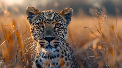 wildlife photography, authentic photo of a leopard in natural habitat, taken with telephoto lenses,...
