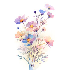 Spring Watercolor Flowers