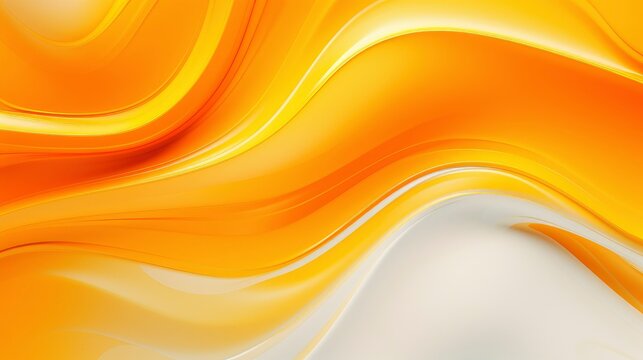 Abstract waves in white and orange color