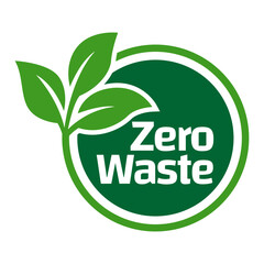 Fototapeta premium Zero waste labels. Green eco friendly label