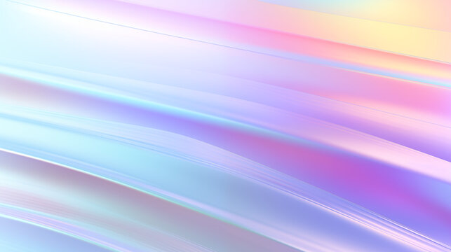 Fond texturé, flux de couleurs. Arc-en-ciel, coloré, irisé. Couleurs dégradés rose, violet et bleu. Argenté, holographique. Fond pour conception et création graphique.