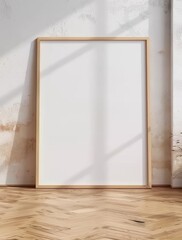 Close-Up Mockup Poster Frame, Presented in 3D Render. Made with Generative AI Technology