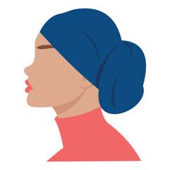 Woman Head Illustration