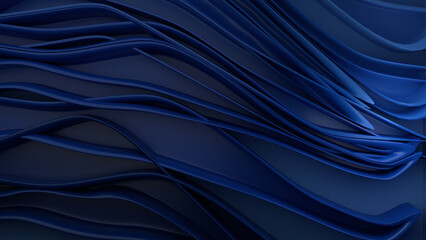 Blue abstract background wallpaper with wavy line and light effect