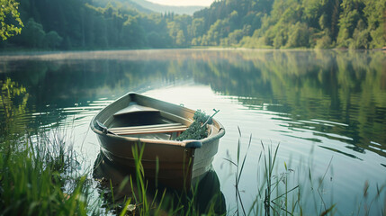 Lake and boat