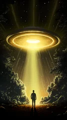  Otherworldly Encounter: A Spine-chilling Depiction of Alien Abduction © Nellie