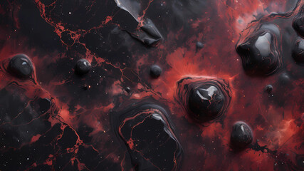 Abstract dark red lava and marble lava stones background - obrazy, fototapety, plakaty