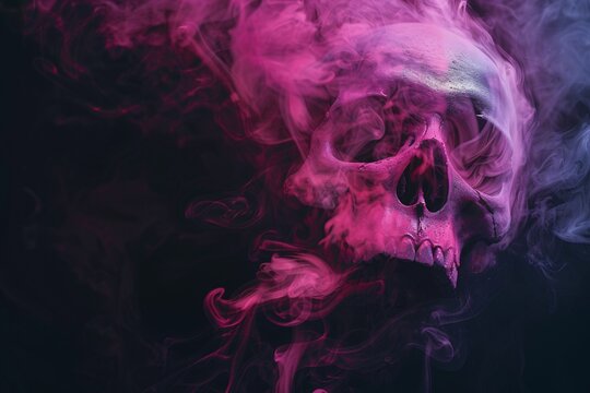 Purple Smoke Skull A Monthly Event Inspired by the Latest Trends Generative AI