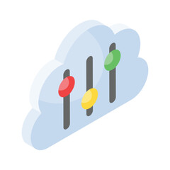 Have a look at this amazing icon of cloud setting, cloud adjustment, cloud preferences