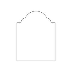 Minimal frame element for decorative greeting card, invitation or template	