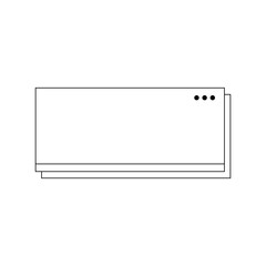 Minimal frame element for decorative greeting card, invitation or template	