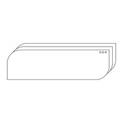 Minimal frame element for decorative greeting card, invitation or template	