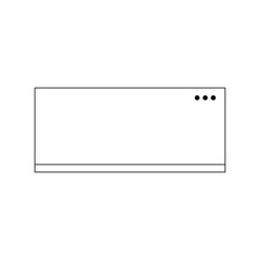 Minimal frame element for decorative greeting card, invitation or template	