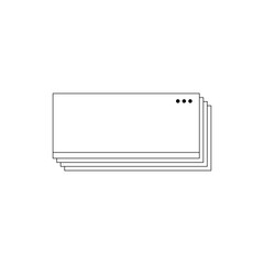 Minimal frame element for decorative greeting card, invitation or template	