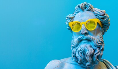 Greek God of Yellow Sunglasses Generative AI