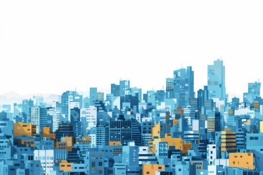 A picture of a cityscape with buildings.
