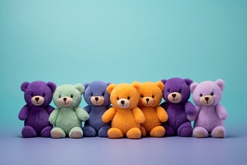 a group of stuffed bears