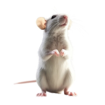 cute rat isolated transparent background,
