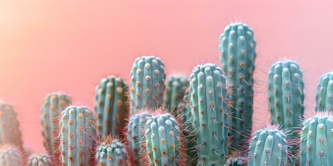 Thrive in arid desert cacti exhibit resilience and adaptability to harsh conditions. Concept Desert Life, Cacti Adaptation, Harsh Environment, Resilient Plants, Arid Ecosystem