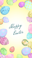 イースターの縦型背景