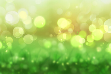 Obraz premium abstract blurred bokeh green natural background