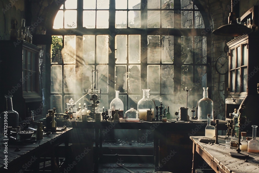 Poster sunlit lab a glimpse into the world of chemistry generative ai