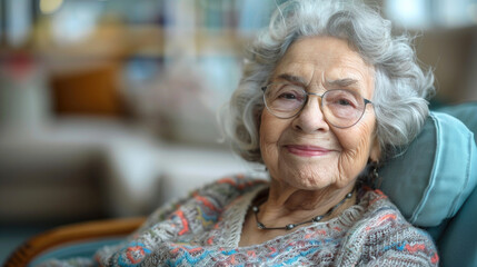 Mirthful senior woman smiling during a dental treatment