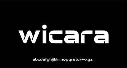 WICARA FONT VECTOR LOWERCASE LASER LINE