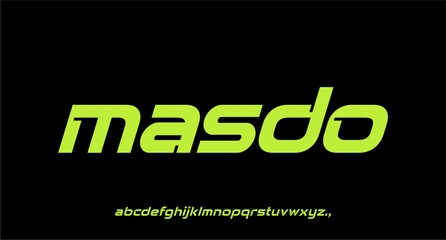 MASDO FONT VECTOR LOWERCASE LASER LINE ITALIC