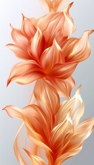 Peach and coral pastel hues blend with sky blue in harmonious spring abstract background