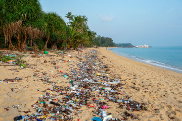 Plastic pollution of the seas