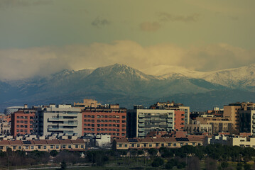 Vista de la ciudad de Móstoles en Madrid 