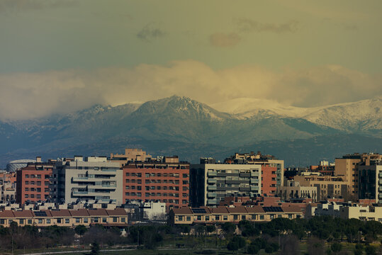 Vista de la ciudad de M&oacute;stoles en Madrid 