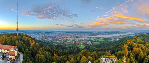 Zurich, Switzerland from the Top of Europe