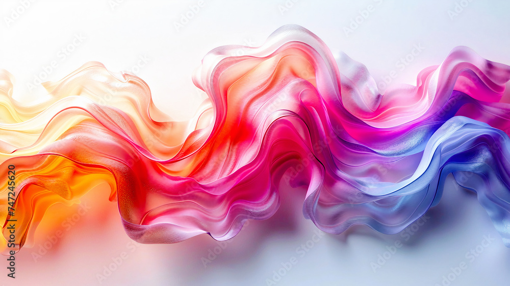 Poster abstract background with wavy lines. waves of liquid consistency. generative ai