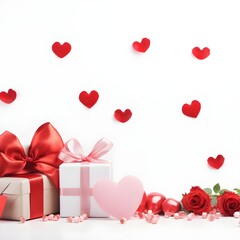 Tender Moments: A Conceptual Vision of Love for Valentine's Day or Mother's Day against a Serene 