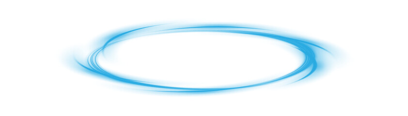 Obraz premium Three dimensional shiny blue nimbus. Blue halo angel ring. Light realistic halo, angel ring, Saint aureole symbol. Magic fantasy portal. Futuristic teleport. Light effect. PNG.