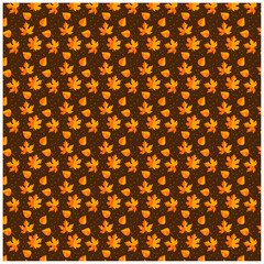 Seamless pattern with autumn Background vector