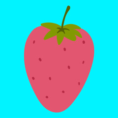 The Strawberry Fruit Vector Illustration