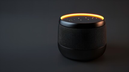 A Compact and Portable Bluetooth Speaker with LED Ring