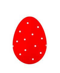 easter egg on isolated transparent or white background	