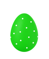 easter egg on isolated transparent or white background