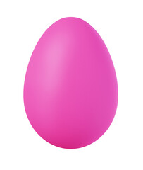 easter egg on isolated transparent or white background