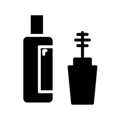 Eye Glamour Mascara Glyph Icon