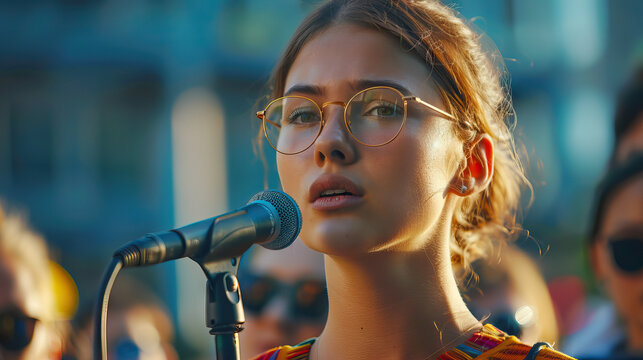Political Campaign Kickoff: Candidates Launching Their Campaigns with Speeches and Campaign Materials