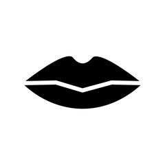 Beauty Care Lip Glyph Icon