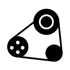 Car Engine Part Glyph Icon